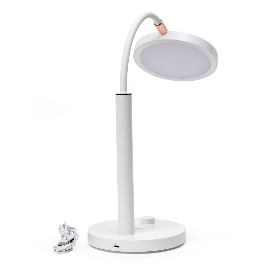 LED Aptumšojama galda lampa AURA LED/10W/230V 3700/4200K CRI 97 balta