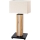 LED Aptumšojama galda lampa FLAME 1xE27/40W+ LED/4,6W/230V 56,5 cm ozols