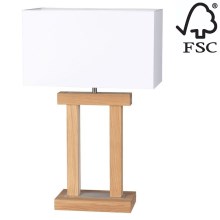 LED Aptumšojama galda lampa HAKON 1xE27/40W+2xLED/7,5W/230V 55 cm ozols – FSC sertificēts