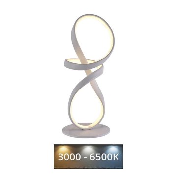 LED Aptumšojama galda lampa LED/26W/230V 3000/4000/6500K balta