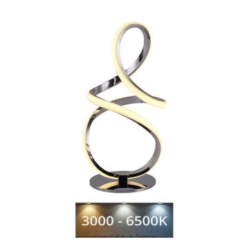 LED Aptumšojama galda lampa LED/28W/230V 3000/4000/6500K spīdīgi hromēts