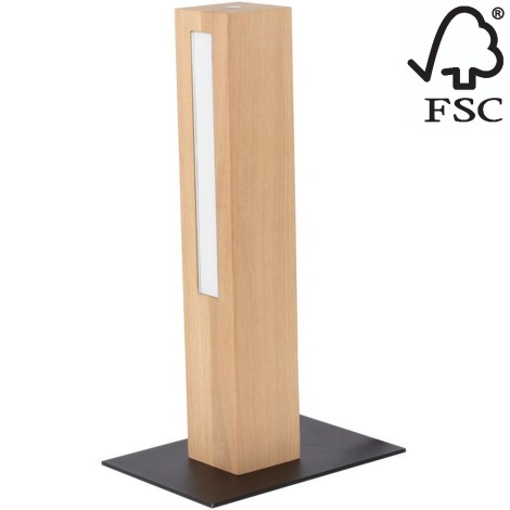 LED Aptumšojama galda lampa LEON LED/9W/230V ozols – FSC sertificēts