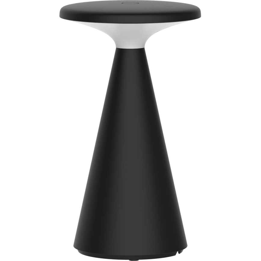 LED Aptumšojama skārienvadāma āra galda lampa PAROS LED/1,8W/5V USB 1800 mAh IP44 melna