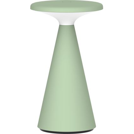 LED Aptumšojama skārienvadāma āra galda lampa PAROS LED/1,8W/5V USB 1800 mAh IP44 zaļa