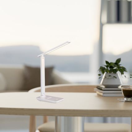 LED Aptumšojama galda lampa POST LED/5W/5V 3000-6500K balta