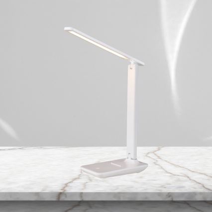LED Aptumšojama galda lampa POST LED/5W/5V 3000-6500K balta