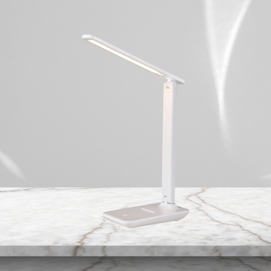 LED Aptumšojama galda lampa POST LED/5W/5V 3000-6500K balta