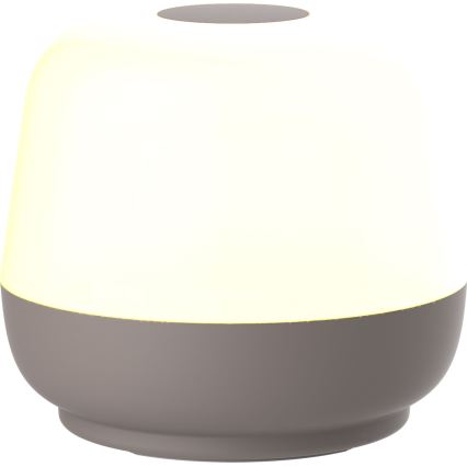LED Aptumšojama skārienvadāma āra galda lampa SAMBA LED/1,2W/5V USB 1200 mAh IP44 pelēka