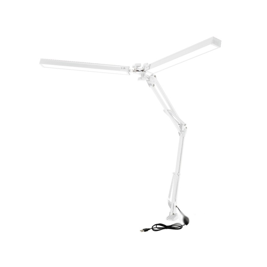 LED Aptumšojama galda lampa TENUIX DUO 2xLED/14W/230V 3000-6000K balta