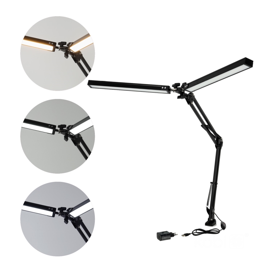 LED Aptumšojama galda lampa TENUIX DUO 2xLED/14W/230V 3000-6000K