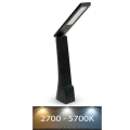 LED Aptumšojama galda lampa USB LED/4W/5V 3000K/4000K/5000K melna