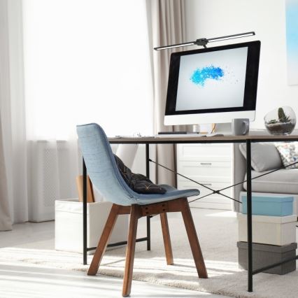 LED aptumšojama galda lampa USB TENUIX DUO LED/14W/5V 3000-6000K melna