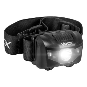 LED Aptumšojama galvas lampa 3xLED/3xAAA IPX4 100 spīdīgs
