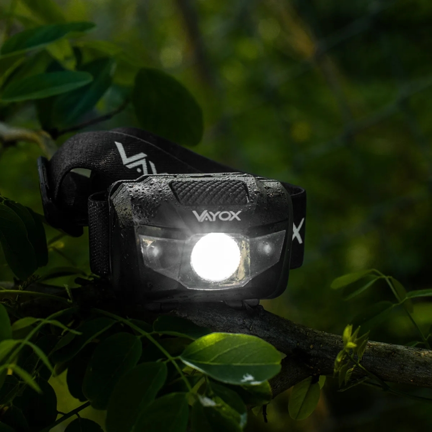 LED Aptumšojama galvas lampa 3xLED/3xAAA IPX4 100 spīdīgs