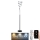 LED Aptumšojama grīdas stāvlampa LED/50W/230V 3000-6500K antracīta + tālvadības pults