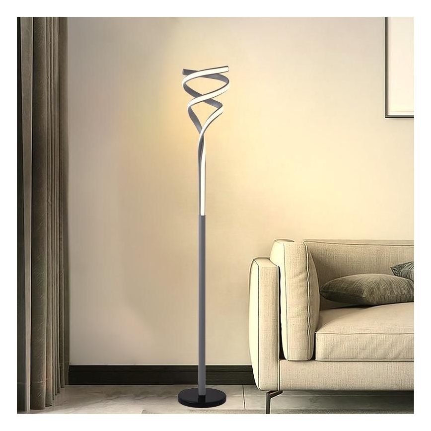 LED Aptumšojama grīdas stāvlampa LED/50W/230V 3000-6500K pelēka + tālvadības pults