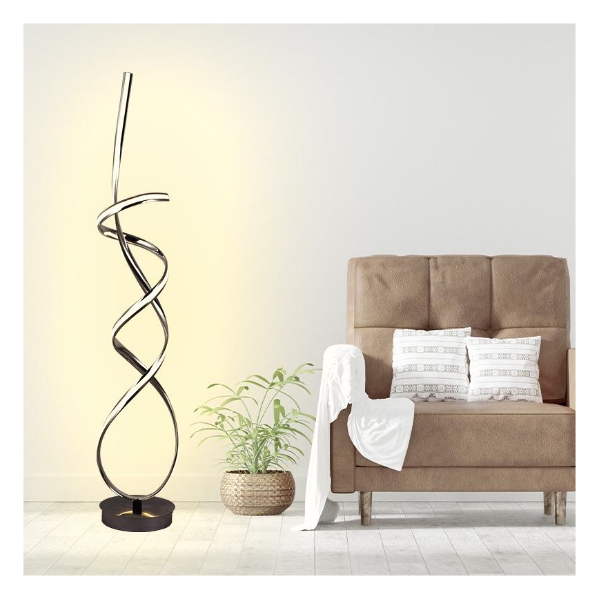LED Aptumšojama grīdas stāvlampa LED/80W/230V 3000-6500K + tālvadības pults
