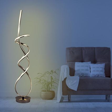 LED Aptumšojama grīdas stāvlampa LED/80W/230V 3000-6500K + tālvadības pults