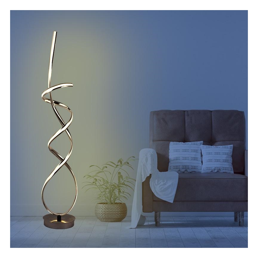 LED Aptumšojama grīdas stāvlampa LED/80W/230V 3000-6500K + tālvadības pults