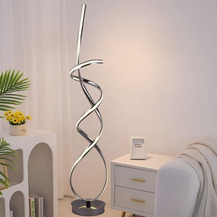 LED Aptumšojama grīdas stāvlampa LED/80W/230V 3000-6500K + tālvadības pults