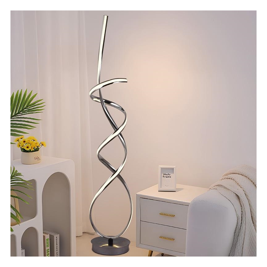 LED Aptumšojama grīdas stāvlampa LED/80W/230V 3000-6500K + tālvadības pults