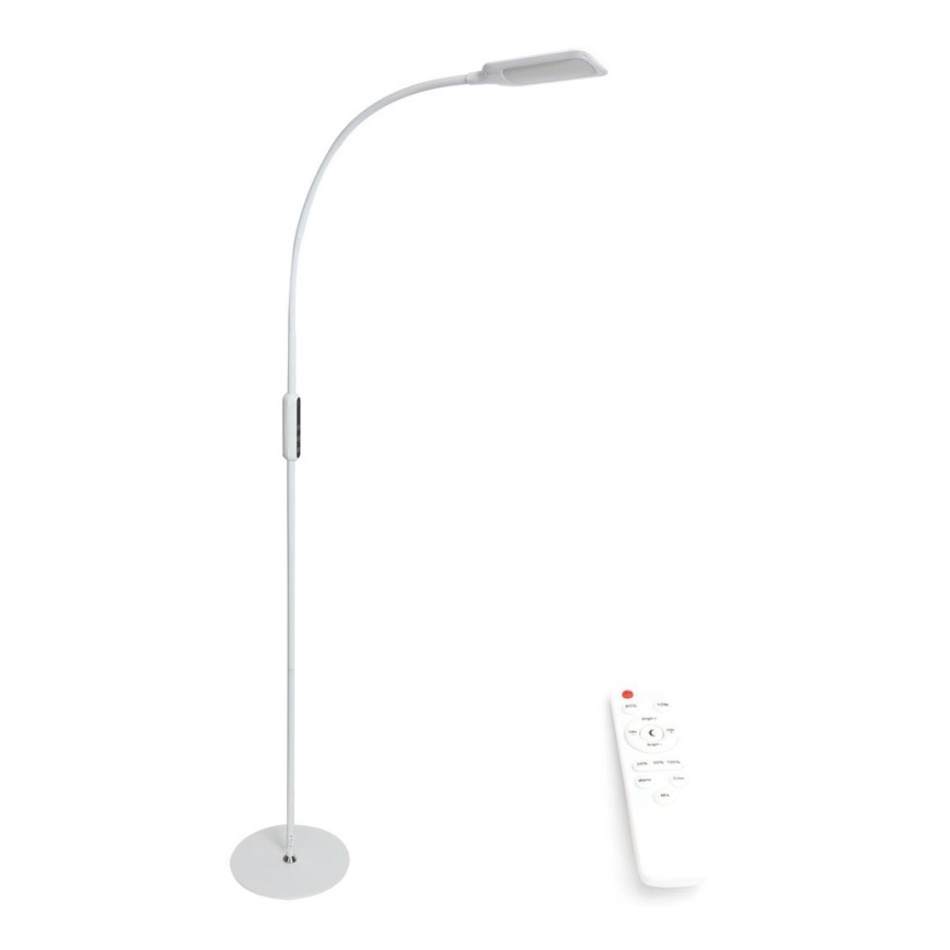 LED Aptumšojama grīdas stāvlampa LED/9W/230V 3000-6500K balta + tālvadības pults
