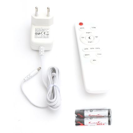 LED Aptumšojama grīdas stāvlampa LED/9W/230V 3000-6500K balta + tālvadības pults