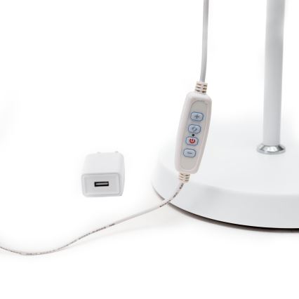 LED Aptumšojama grīdas stāvlampa SIGNUS LED/10W/230V 3000/4500/6500K balta