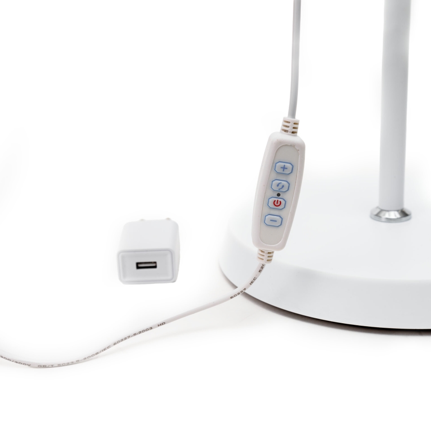 LED Aptumšojama grīdas stāvlampa SIGNUS LED/10W/230V 3000/4500/6500K balta