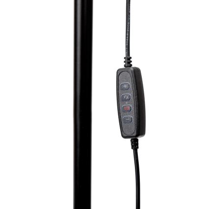 LED Aptumšojama grīdas stāvlampa SIGNUS LED/10W/230V 3000/4500/6500K melna