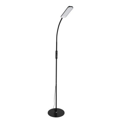 LED Aptumšojama grīdas stāvlampa TEILO LED/10W/230V 3000/4000/6500K melna + tālvadības pults