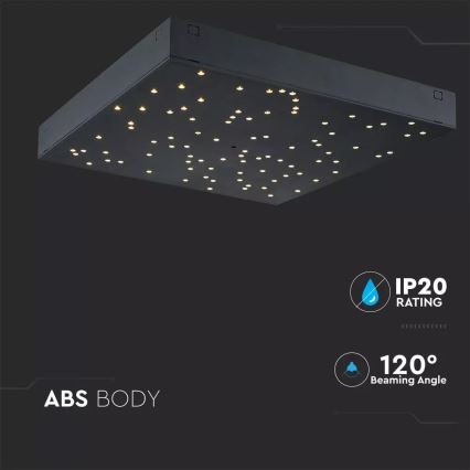 LED Aptumšojama griestu lampa 1xLED/8W/230V 30x30 cm + tālvadības pults