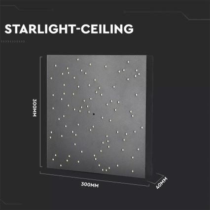 LED Aptumšojama griestu lampa 1xLED/8W/230V 30x30 cm + tālvadības pults