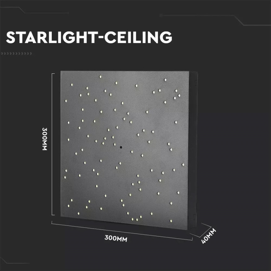 LED Aptumšojama griestu lampa 1xLED/8W/230V 30x30 cm + tālvadības pults