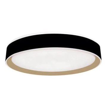 LED Aptumšojama griestu lampa ar balss vadību OPAL LED/48W/230V 2700-6500K melna + tālvadības pults