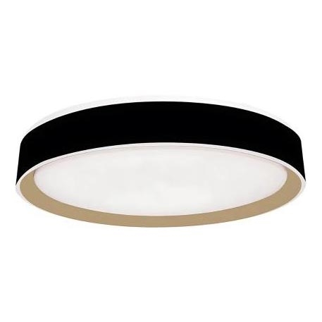 LED Aptumšojama griestu lampa ar balss vadību OPAL LED/48W/230V 2700-6500K melna + tālvadības pults