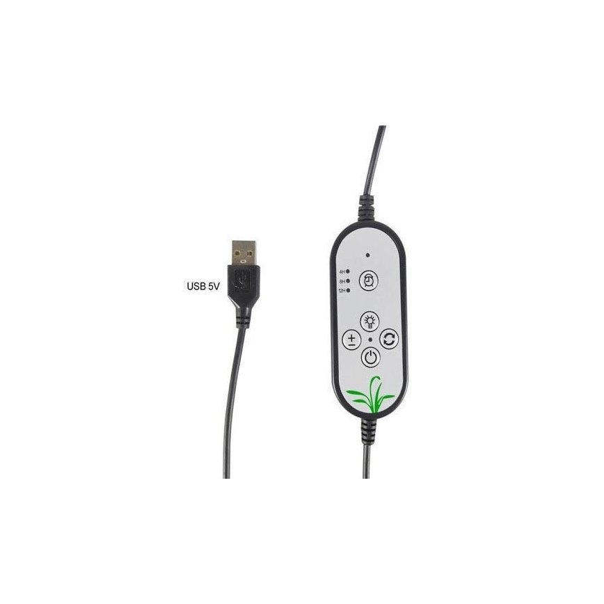 LED Aptumšojama griestu lampa ar stiprinājumu augu audzēšanai LED/15W/5V