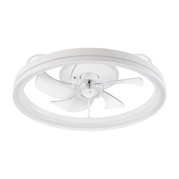 LED Aptumšojama griestu lampa ar ventilatoru FARGO LED/37W/230V balta + tālvadības pults