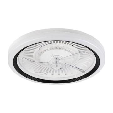 LED Aptumšojama griestu lampa ar ventilatoru GEMMA LED/37W/230V balta + tālvadības pults