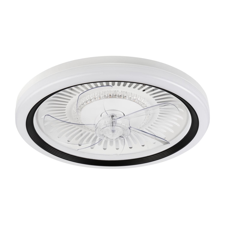 LED Aptumšojama griestu lampa ar ventilatoru GEMMA LED/37W/230V balta + tālvadības pults