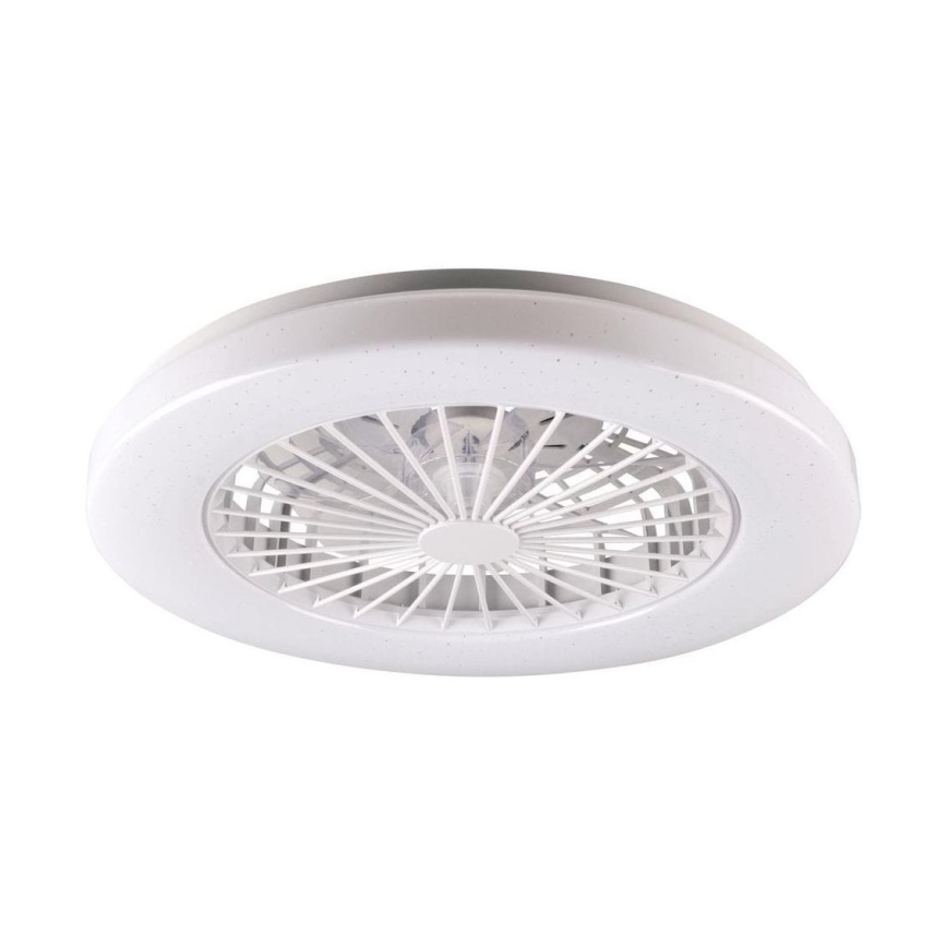 LED Aptumšojama griestu lampa ar ventilatoru LIBYA LED/48W/230V 3000-6500K balta + tālvadības pults