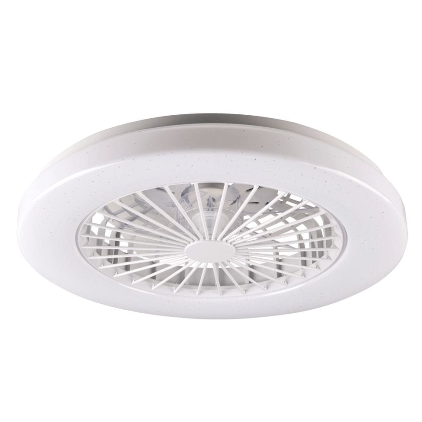 LED Aptumšojama griestu lampa ar ventilatoru LIBYA LED/48W/230V 3000-6500K balta + tālvadības pults