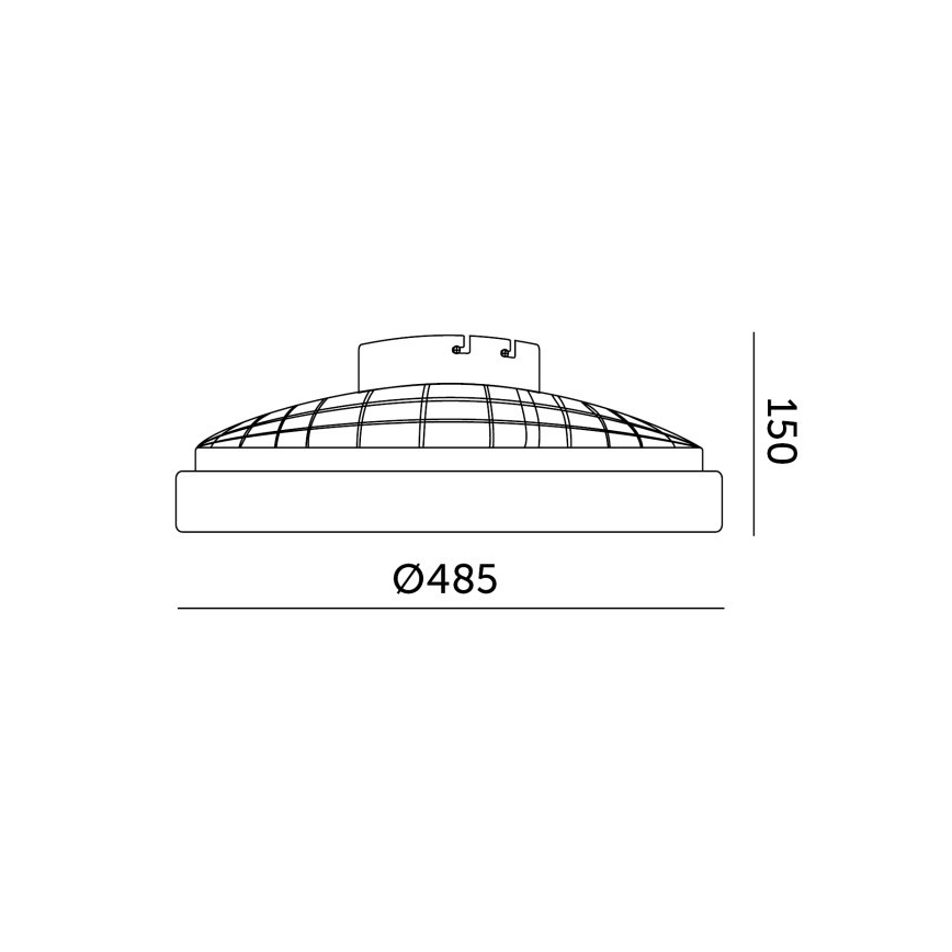 LED regulējama griestu lampa ar ventilatoru VENTELUX LED/48W/230V 3000/4000/6500K Ø 48,5 cm melna + tālvadības pults