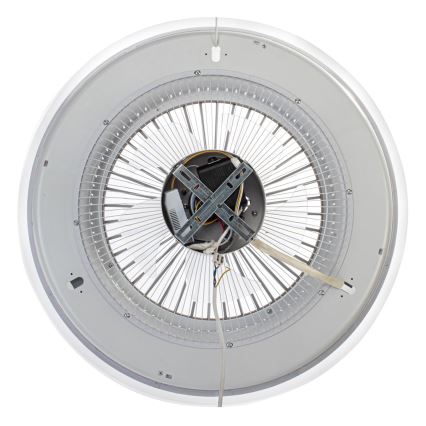 LED Aptumšojama griestu lampa ar ventilatoru ZONDA LED/48W/230V 3000-6000K balta + tālvadības pults