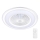 LED Aptumšojama griestu lampa ar ventilatoru ZONDA LED/65W/230V balta + tālvadības pults