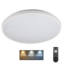 LED Aptumšojama griestu lampa ARVOS LED/37W/230V balta + tālvadības pults