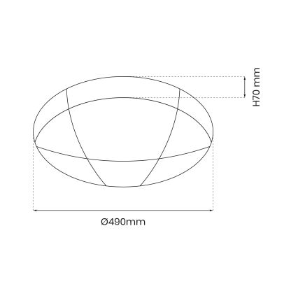 LED Aptumšojama griestu lampa BOB LED/40W/230V 3000-6000K + tālvadības pults