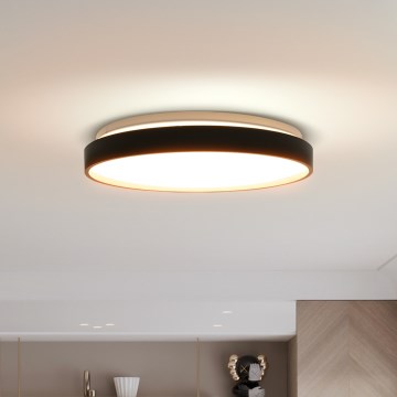 LED Aptumšojama griestu lampa CALA LED/48W/230V 3000-6500K melna/zelta + tālvadības pults