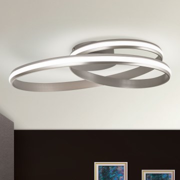 LED Aptumšojama griestu lampa CIRCUS LED/30W/230V sudraba