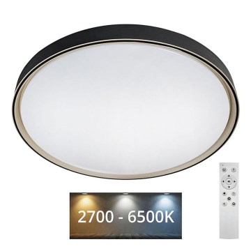 LED Aptumšojama griestu lampa EBRO LED/36W/230V 2700-6500K d. 50 cm + tālvadības pults